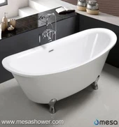 Vintage Style Dawb Hlis Puab Tsib Tub Ua los ntawm Acrylic