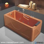 2017 Cov Khoom Muag Khoom Roj Ntoo Khoom Kub Hiav Txwv Hydro Masage Acrylic Bathtub Nrog 3 Qhov Ncauj Luag Xaiv