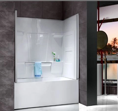 Acrylic Tub Surround With Shower For Alcove