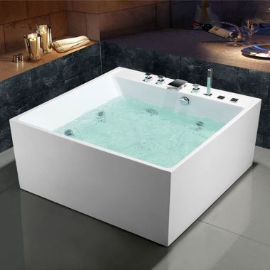 Acrylic Whirlpool Hydro Massage Bathtub