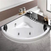 Pob Kws Sector Tso Rau Hauv Cov Haum Hydro Masage Acrylic Bath Tub